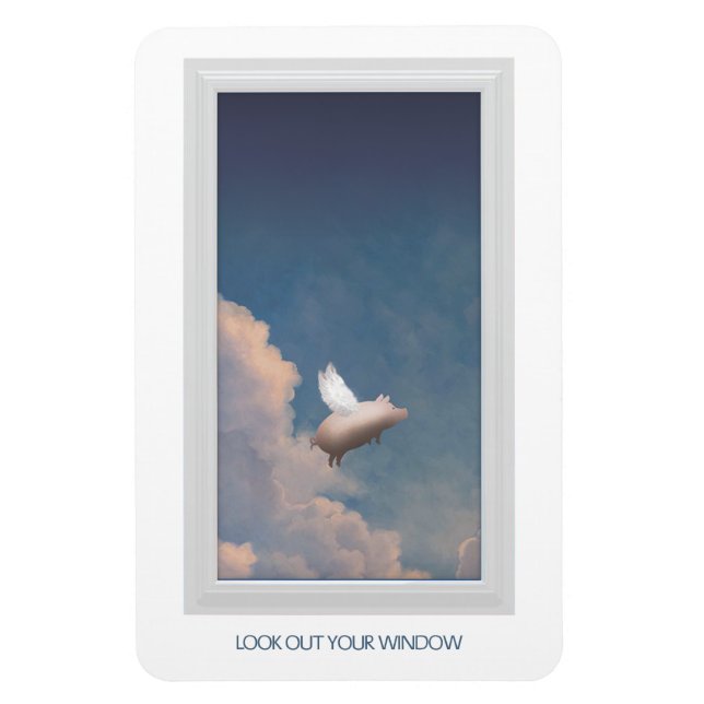 flying pig magnet (Vertical)