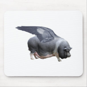 flying pig mouse pad