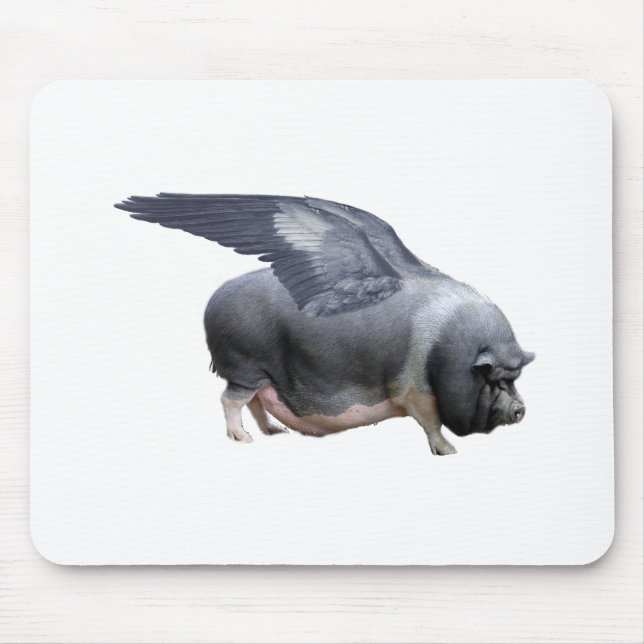 flying pig mouse pad (Front)