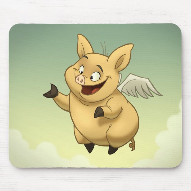 Flying Pig Mousepad (Front)