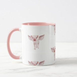 Flying pig mug 
