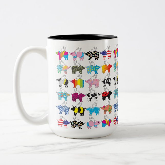 Flying pig mug (Left)
