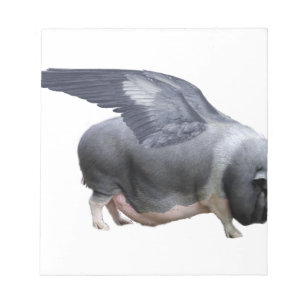 flying pig notepad