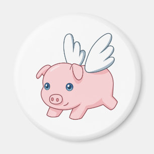 Flying Pig - Piglet with Wings Magnet