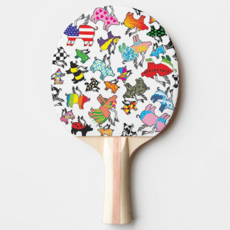 Flying pig ping pong paddle