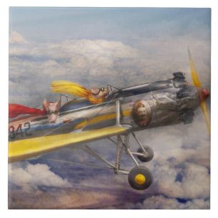 Flying Pig - Plane -The joy ride Tile