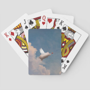 flying pig playing card