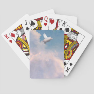 flying pig playing cards