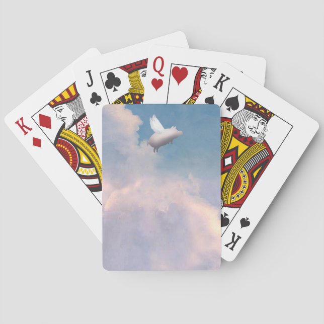 flying pig playing cards (Back)