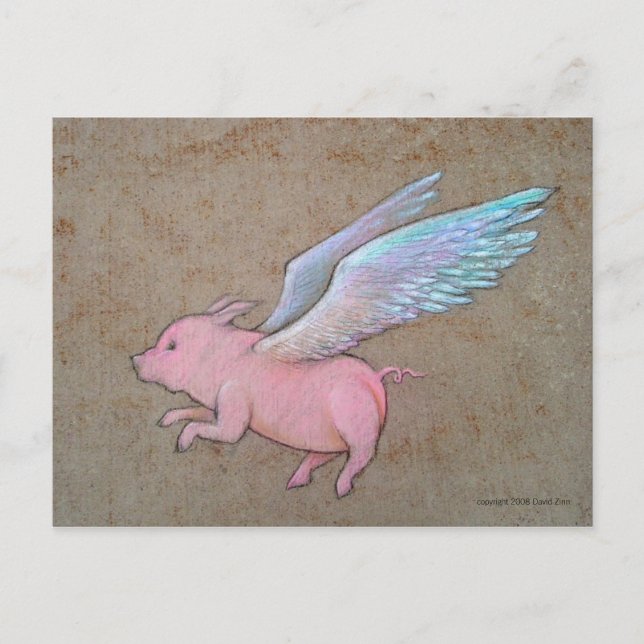 flying pig postcard (Front)
