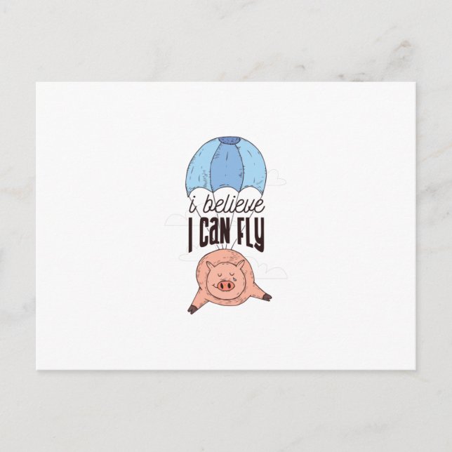 Flying Pig Postcard (Front)