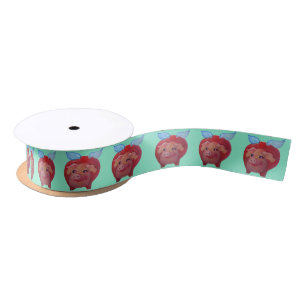 flying pig ribbon satin ribbon