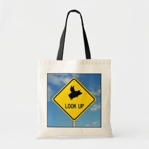 Flying Pig Sign Tote Bag