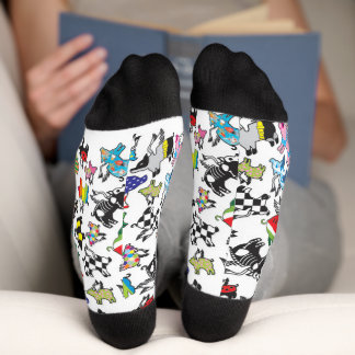 Flying pig socks