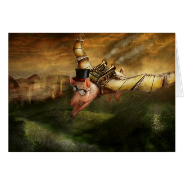Flying Pig - Steampunk - The flying swine (Front Horizontal)