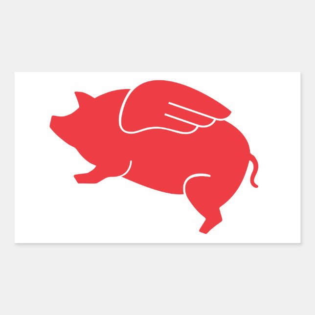 flying pig  🐷 sticker (Front)