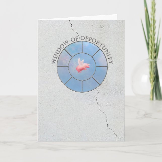 Flying Pig Window of Opportunity Card (Front)