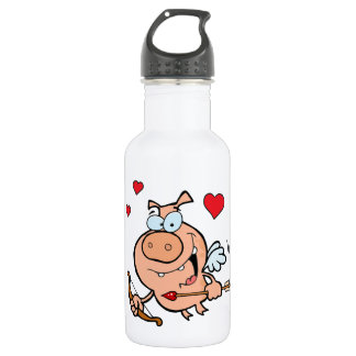 Flying Pig with Bow and Arrow 532 Ml Water Bottle