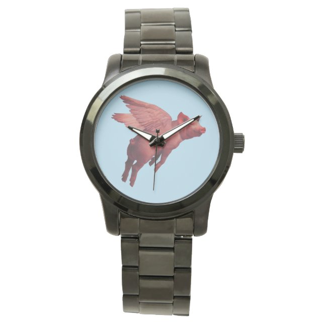 flying pig wrist watch (Front)