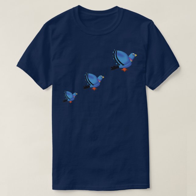 Flying Pigeons T-Shirt (Design Front)