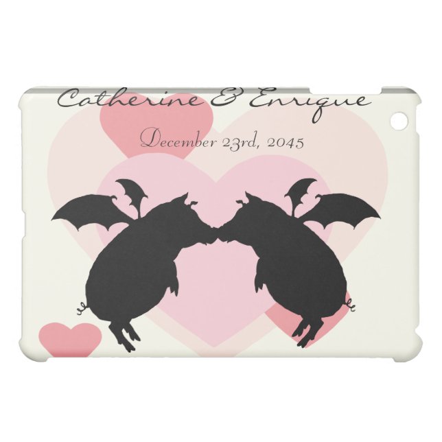 Flying piggies iPad mini case (Back Horizontal)