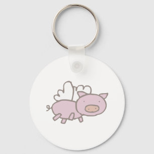 Flying Piggy Keychain