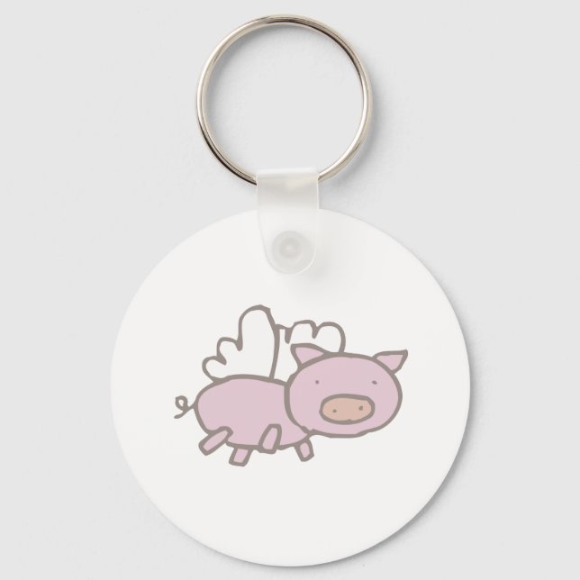 Flying Piggy Keychain (Front)
