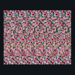 Flying Piglet  - Hidden 3D print<br><div class="desc">Stereogram illusion showing a piglet with wings flying through a hoop in the hidden 3D picture. Stylized using floral pattern. Stereogram is an amazing optical 3D illusion. It looks like wallpaper with a repeating pattern, but there is a hidden 3D scene inside. To see it you will need to use...</div>