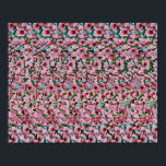 Flying Piglet  - Hidden 3D print<br><div class="desc">Stereogram illusion showing a piglet with wings flying through a hoop in the hidden 3D picture. Stylized using floral pattern. Stereogram is an amazing optical 3D illusion. It looks like wallpaper with a repeating pattern, but there is a hidden 3D scene inside. To see it you will need to use...</div>