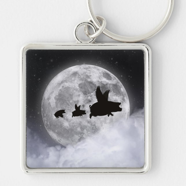 Flying Piglets Keychain (Front)