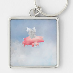 Flying Piglets Keychain