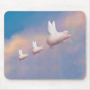 flying piglets mouse pad