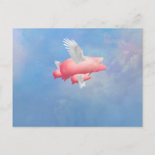Flying Piglets Postcard