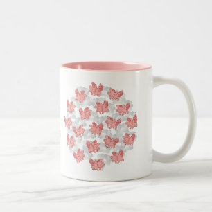Flying Pigs custom monogram mugs