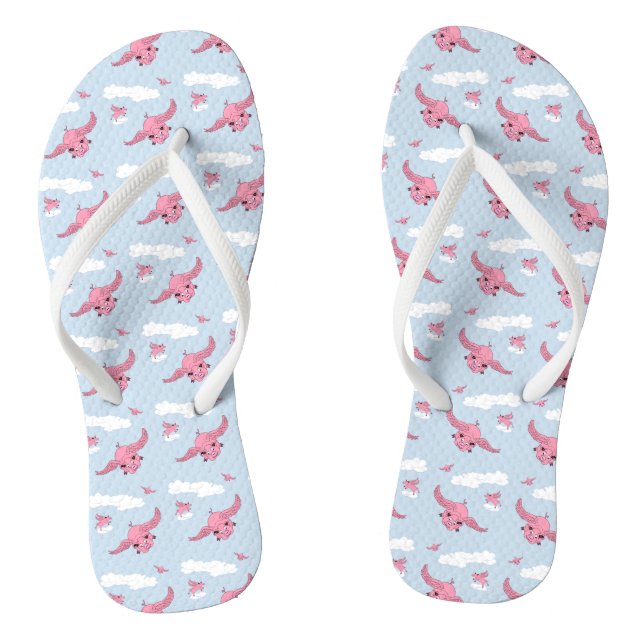 Flying Pigs Flip Flops (Footbed)