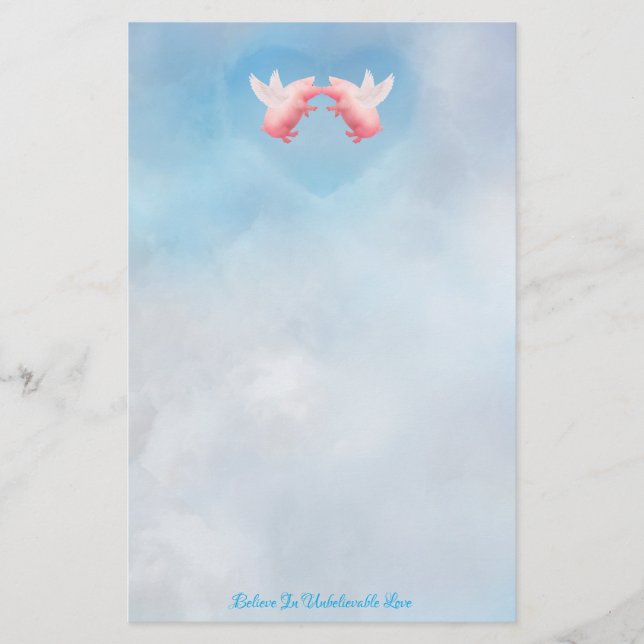 Flying Pigs-Incroyable Love Papeterie (Devant)