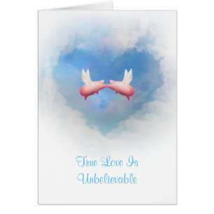 Flying Pigs Kissing-True Love Is Unbelievable