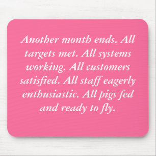 Flying Pigs mousemat Mouse Pad