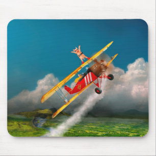 Flying Pigs - Plane - Hog Wild Mouse Pad