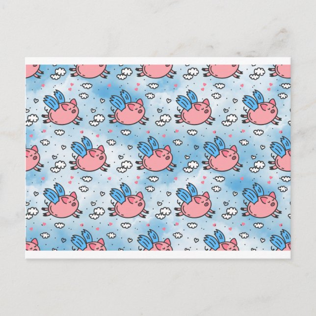 flying pigs postcard (Front)