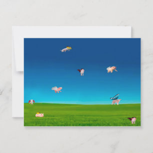 Flying Pigs Postcard
