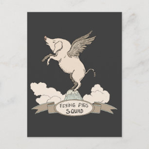 Flying Pigs Squad Postcard
