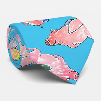 Flying Pigs Tie