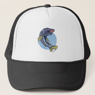Flying Pike, Catch Big River Predatory Fish Trucker Hat