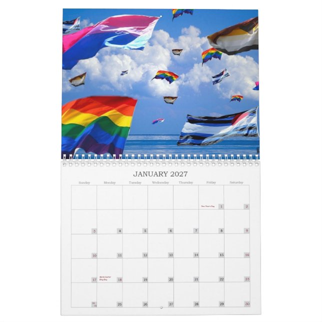 Flying Pride 2010 Calendar (Jan 2027)