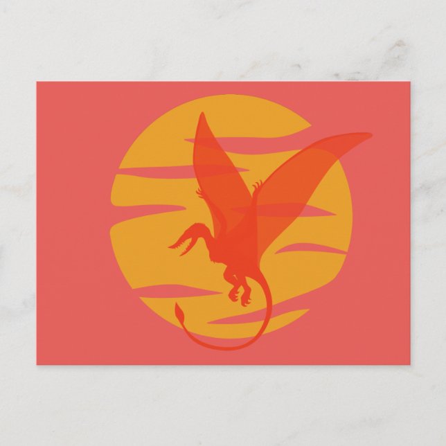 Flying Pterosaur Postcard (Front)