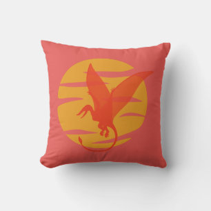 Flying Pterosaur Throw Pillow