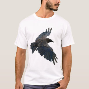 Flying Raven Corvid-lover T-Shirt