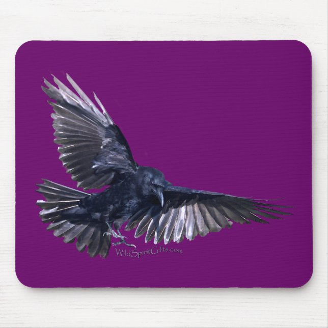 Flying Raven Mouse Pad (Front)