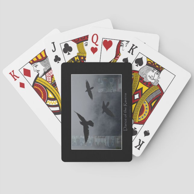 Flying Ravens & Totem Poles Haida Pack Playing Cards (Back)